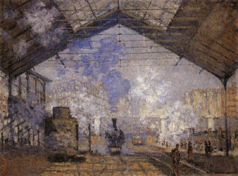 Claude Monet Saint-Lazare Station Spain oil painting art